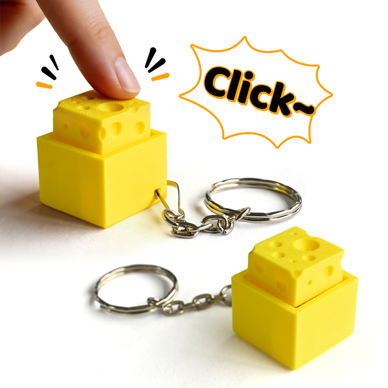 Kids Toys Return Gift - 3D 프린팅 치즈 모양 키 피젯