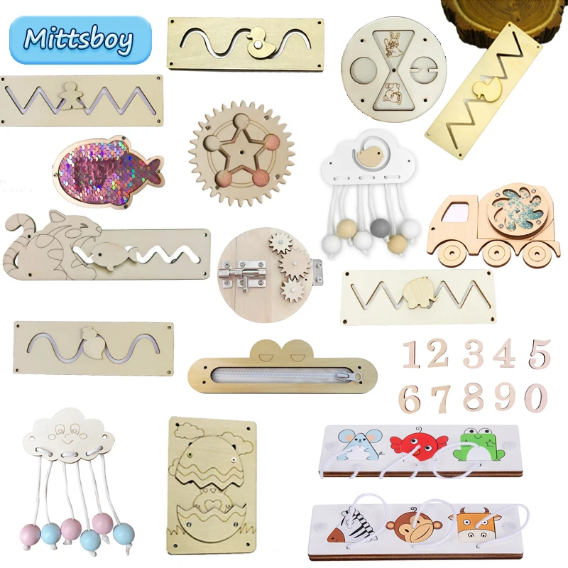 Kids Zipper Toys - DIY 바쁜 보드 몬테소리 교육 장난감