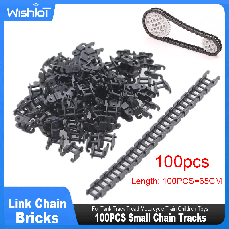 Toy Train Track Set - 100PCS 기술 부품 링크 체인 벽돌