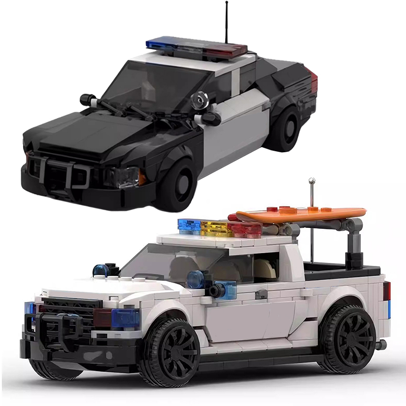 Kids Toys Victoria - MOC 테크니컬 자동차 포드 경찰차 F-150