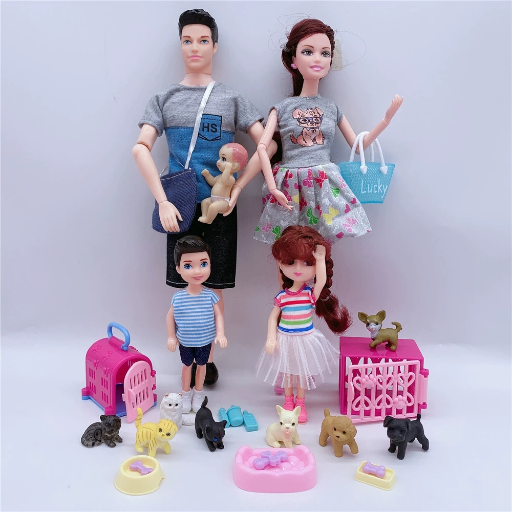 Kids Toys Return Gift - 귀여운 인형 집 가족 인형 세트