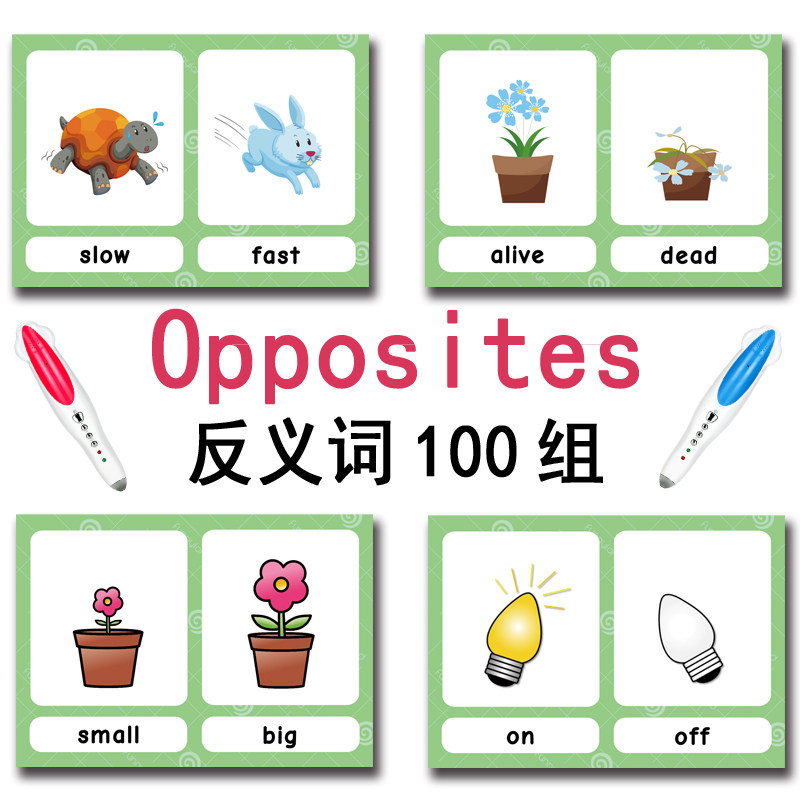 100가지 반대되는 단어 플래시 카드 영어 어휘 카드  - Kids Toys Latest 리뷰 및 가격