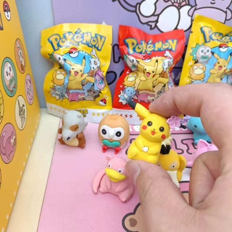32개 포켓몬 피카츄 블라인드 백 지우개 만화 수집용  - Kids Toys Drawing 리뷰 및 가격