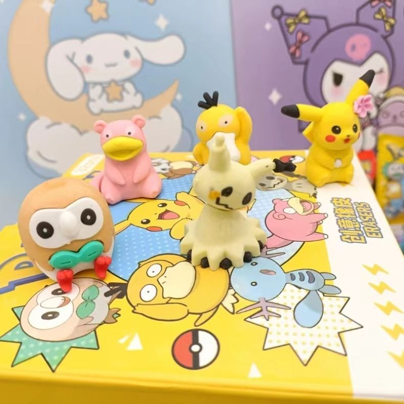 32개 포켓몬 피카츄 블라인드 백 지우개 만화 수집용  - Kids Toys Drawing 리뷰 및 가격