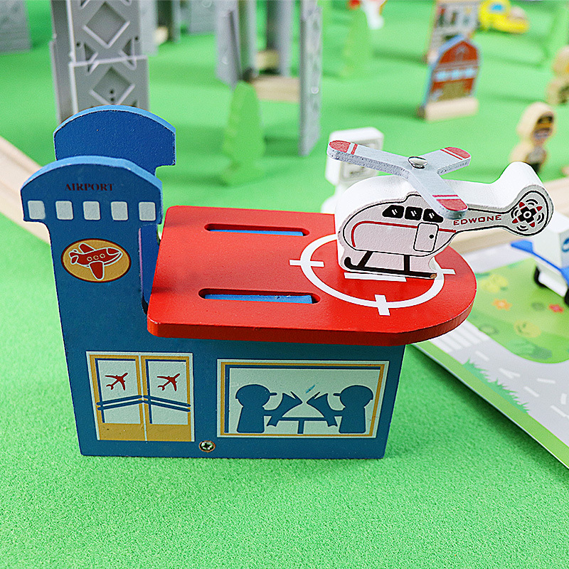 나무 기차 트랙 나선형 고교대 링 세트 철도 전기 자석 - Toy Train Track Set 리뷰 및 가격