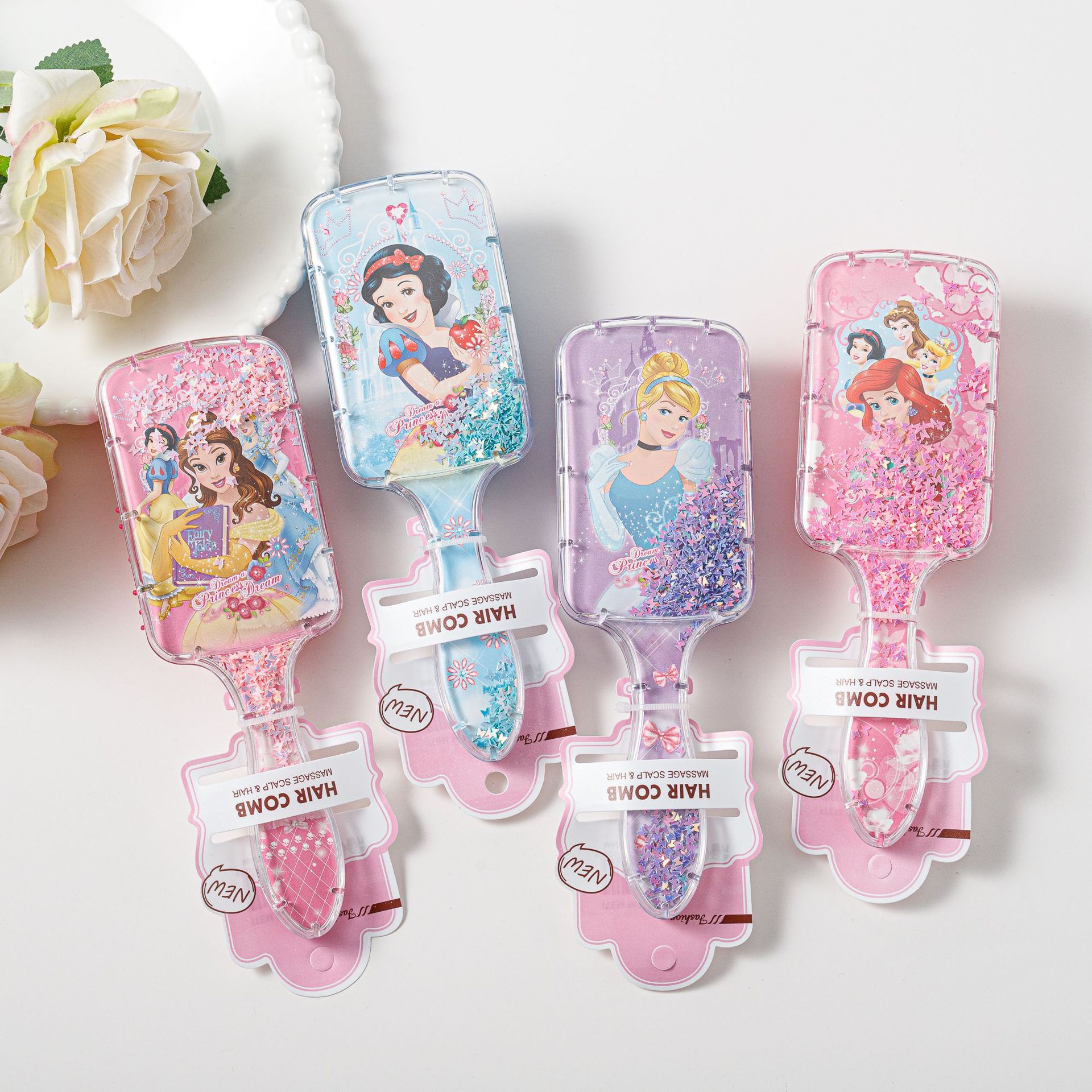 겨울왕국 엘사 미니 미키 마우스 에어쿠션 마사지 빗 헤 - Kids Toys Return Gift 리뷰 및 가격