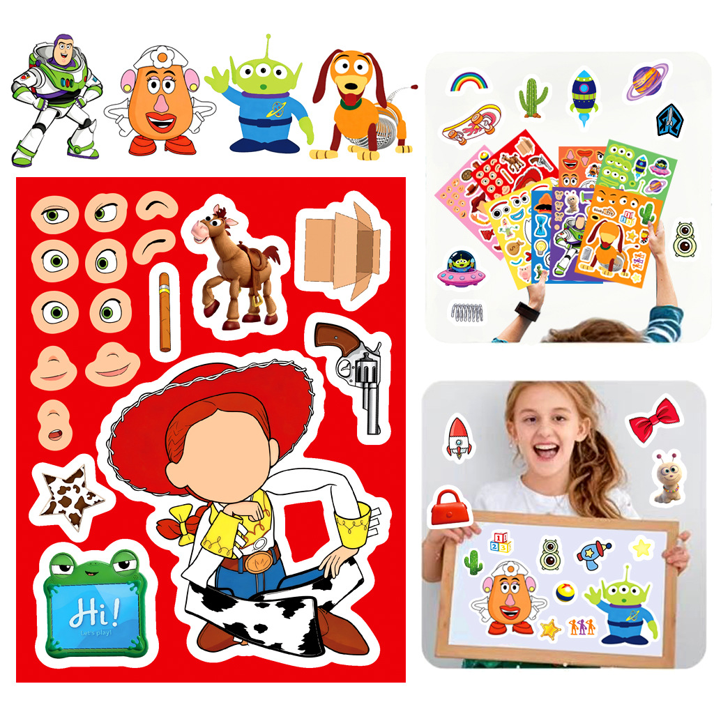 토이 스토리 5 메이크 어 페이스 스티커 카톤 우디 버 - Kids Toys Return Gift 리뷰 및 가격
