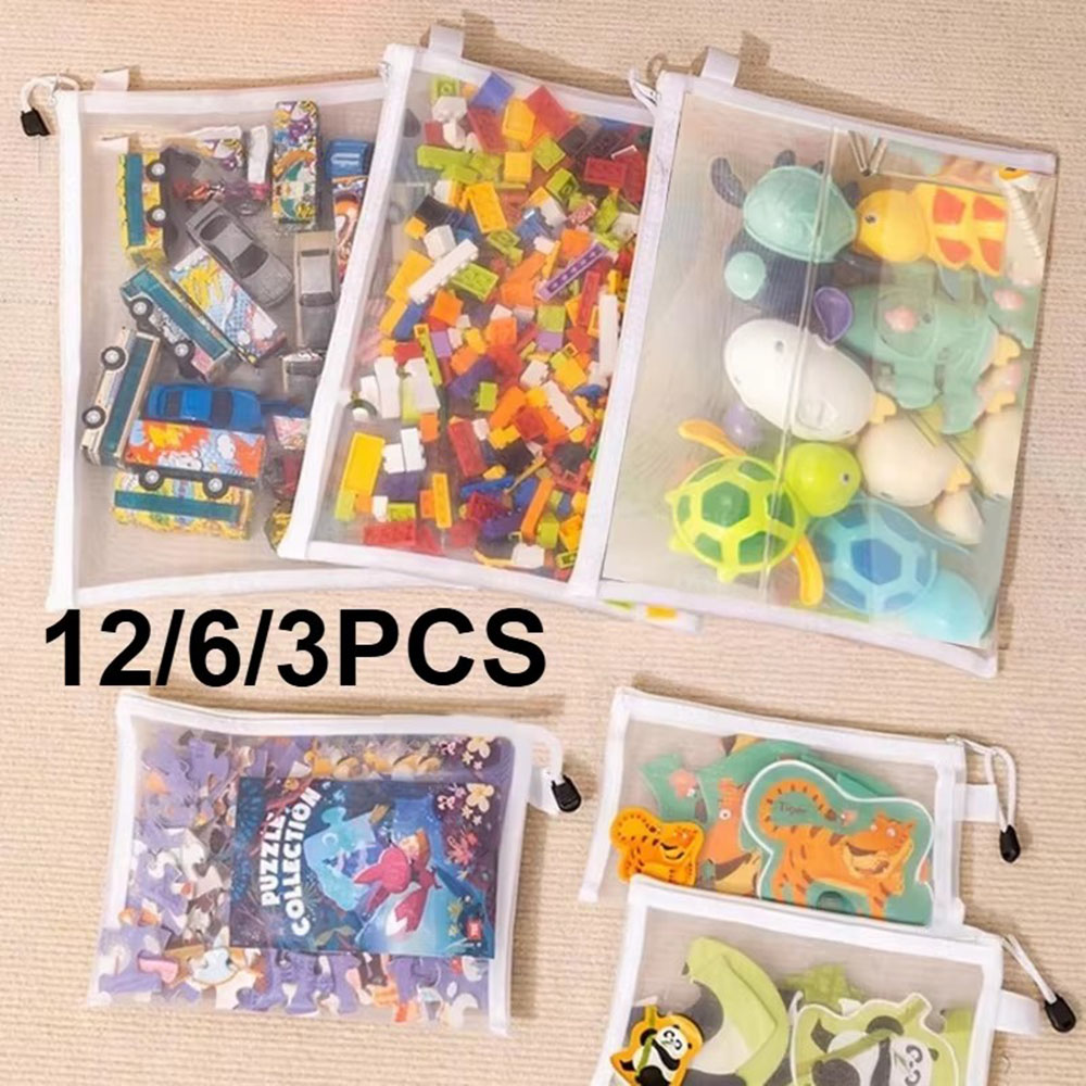 손잡이가 있는 장난감 보관용 메쉬 가방, 어린이 퍼즐  - Kids Zipper Toys 리뷰 및 가격