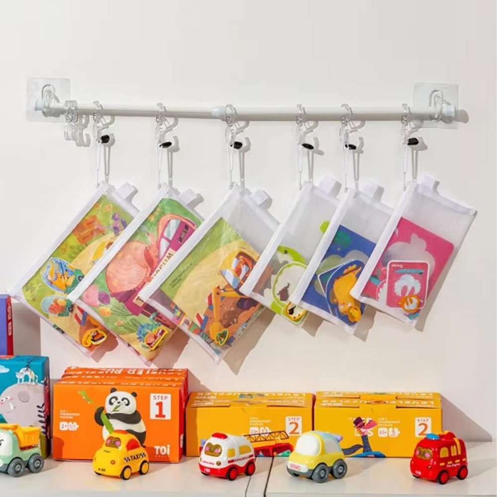 손잡이가 있는 장난감 보관용 메쉬 가방, 어린이 퍼즐  - Kids Zipper Toys 리뷰 및 가격