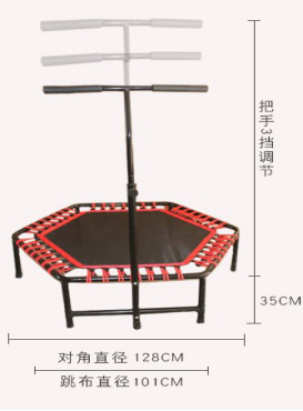 조절 가능한 핸들 바가 있는 무소음 미니 트램펄린, 피 - Trampoline Mini Indoor 리뷰 및 가격