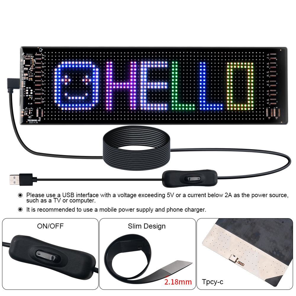LED 매트릭스 픽셀 패널 스크롤링 밝은 광고 LED  - Remote Control Car 리뷰 및 가격