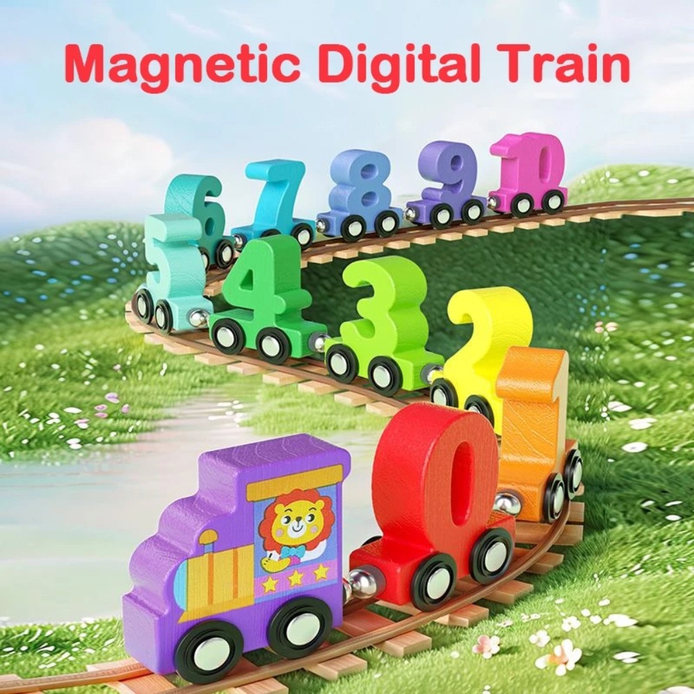 1세트 0-10 숫자 디지털 기차 장난감 화려한 자석식 - Toy Train Track Set 리뷰 및 가격