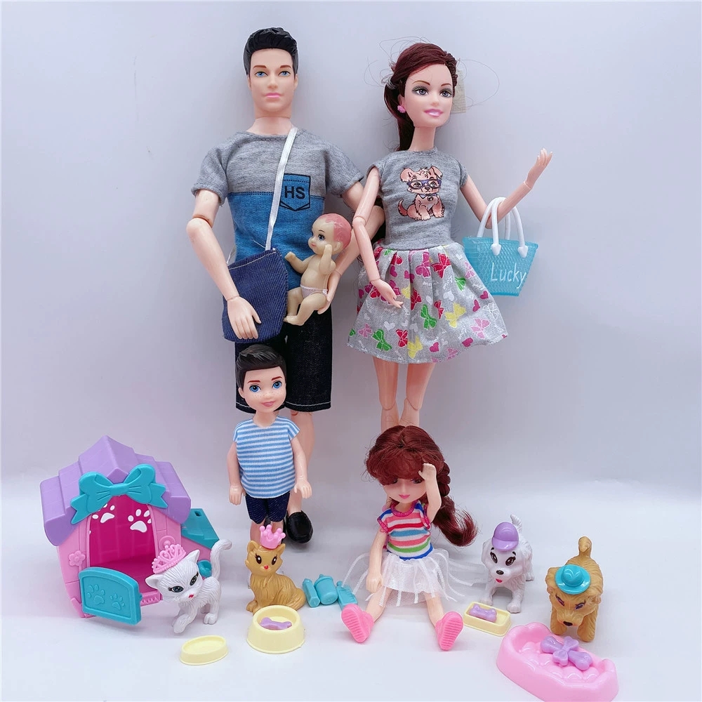 귀여운 인형 집 가족 인형 세트 유모차 액세서리 11. - Kids Toys Return Gift 리뷰 및 가격